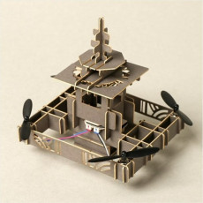 코코드론 종이드론_문화재 다보탑 드론 DIY드론 코딩입문 교육용